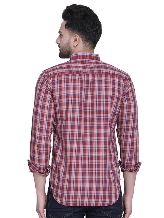 pink checkered casual shirt - 16979328 - Zoom Image - 3