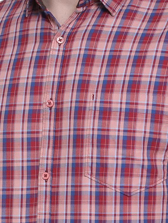pink checkered casual shirt - 16979328 - Zoom Image - 5
