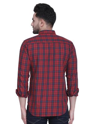 red checkered casual shirt - 16979329 - Standard Image - 3