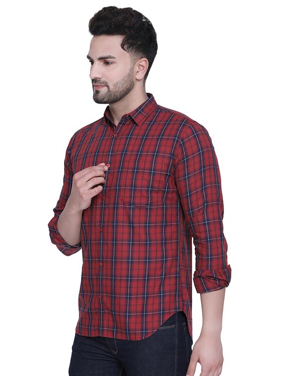red checkered casual shirt - 16979329 - Zoom Image - 2