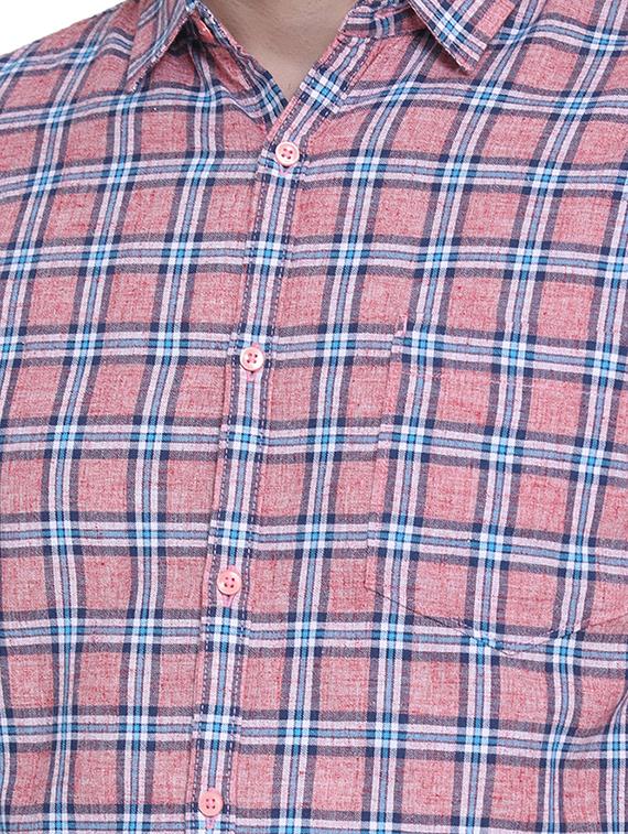 pink checkered casual shirt - 16979335 - Zoom Image - 5