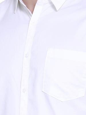 white solid casual shirt - 16979336 - Standard Image - 5