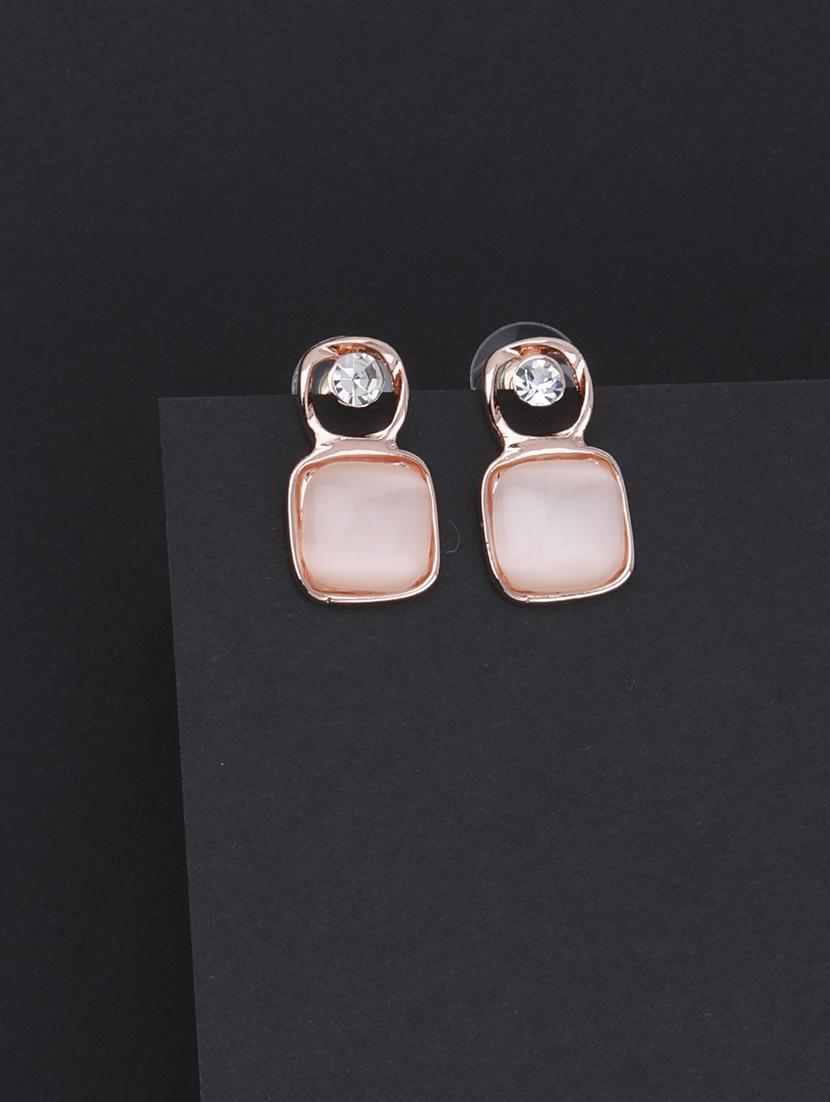 pink metal studs earring - 16979418 - Zoom Image - 3