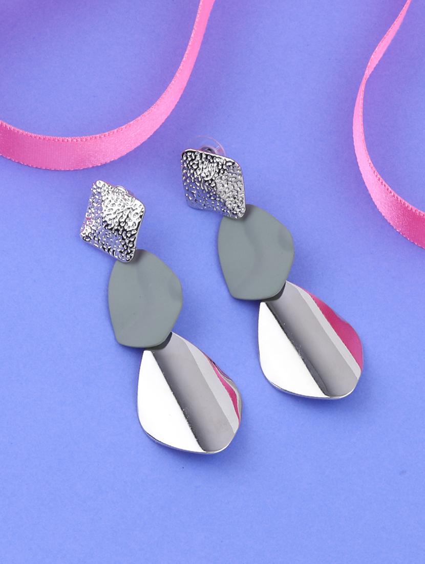 multi colored metal drop earring - 16979420 - Zoom Image - 2