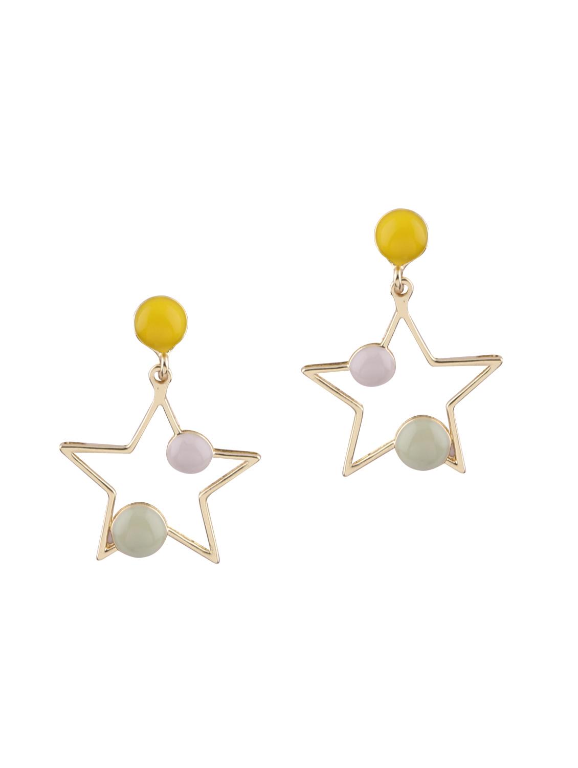 multi colored metal drop earring - 16979434 - Zoom Image - 4