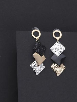 multi colored metal drop earring - 16979443 - Standard Image - 3