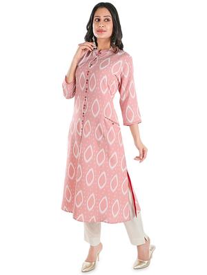 printed a-line kurta - 16979590 - Standard Image - 2