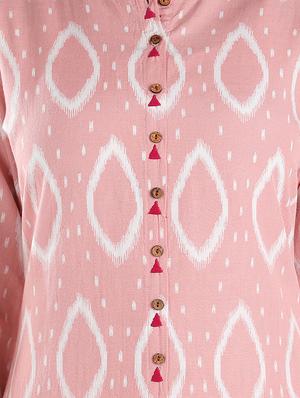printed a-line kurta - 16979590 - Standard Image - 4