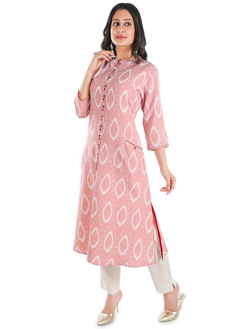 printed a-line kurta - 16979590 - Zoom Image - 2
