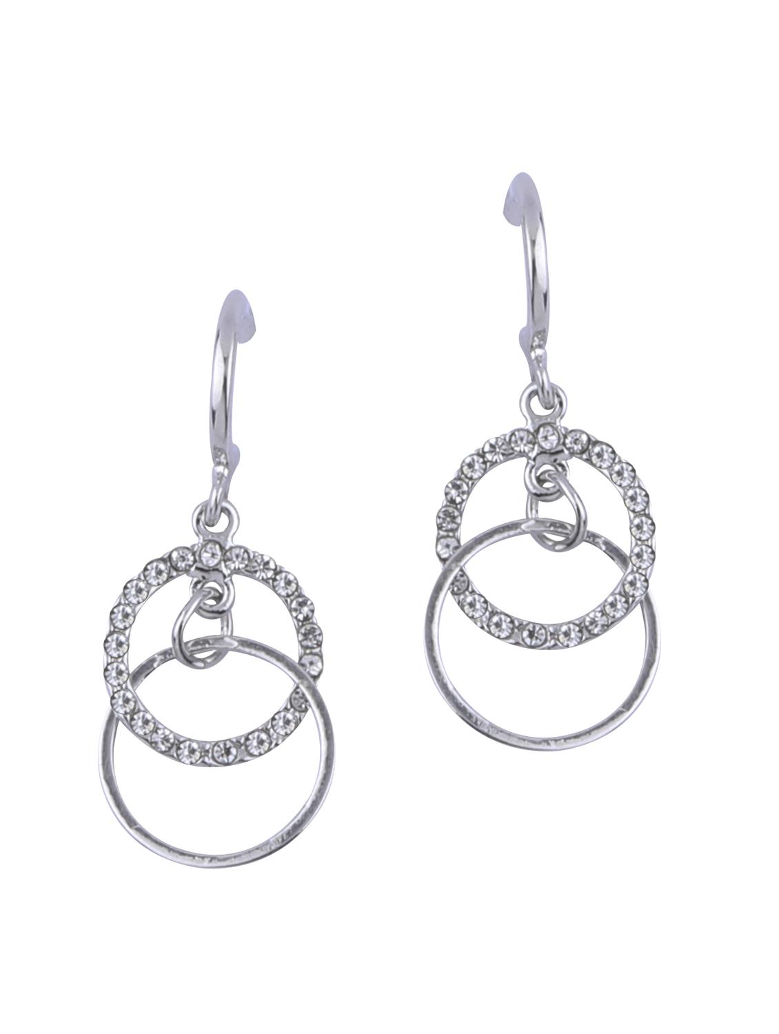 silver metal drop earring - 16979633 - Zoom Image - 4