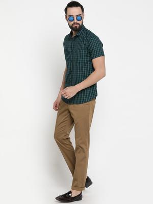 green checkered casual shirt - 16980179 - Standard Image - 4