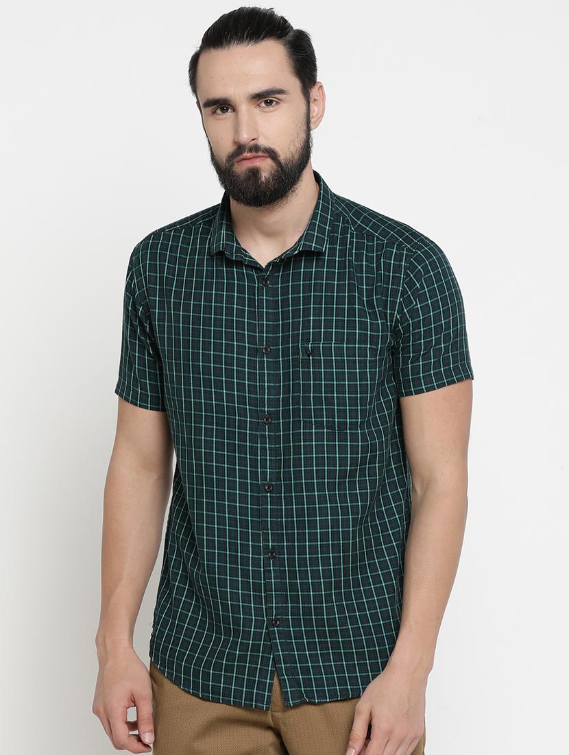 green checkered casual shirt - 16980179 - Zoom Image - 1
