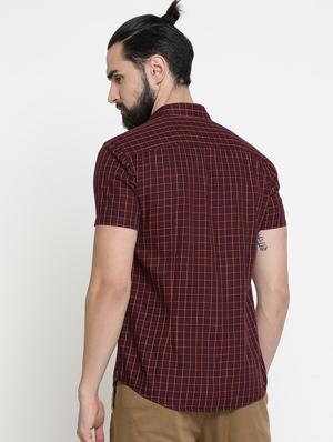 red checkered casual shirt - 16980184 - Standard Image - 3