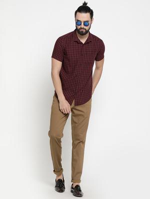 red checkered casual shirt - 16980184 - Standard Image - 4