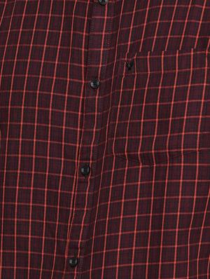 red checkered casual shirt - 16980184 - Standard Image - 5