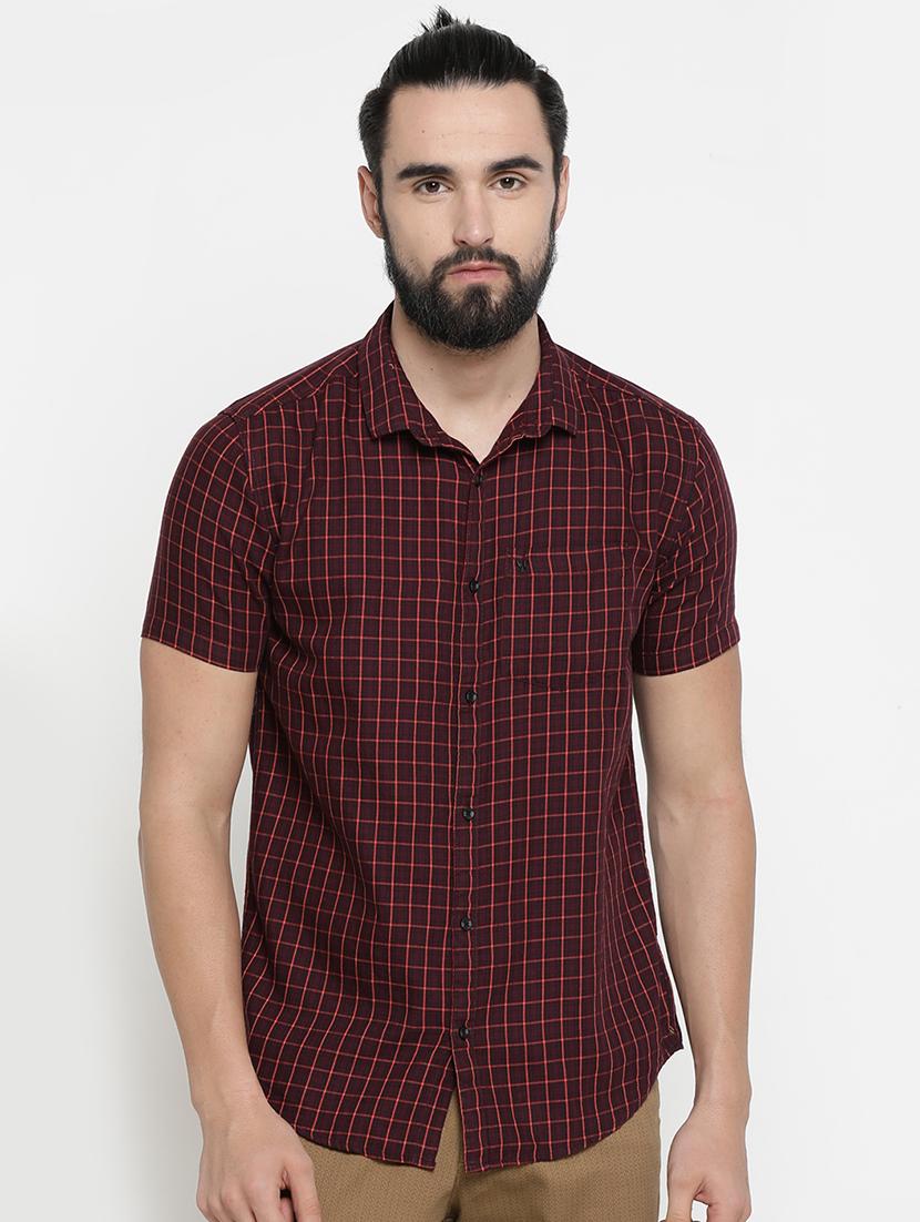 red checkered casual shirt - 16980184 - Zoom Image - 1