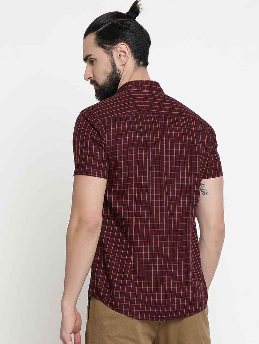 red checkered casual shirt - 16980184 - Zoom Image - 3