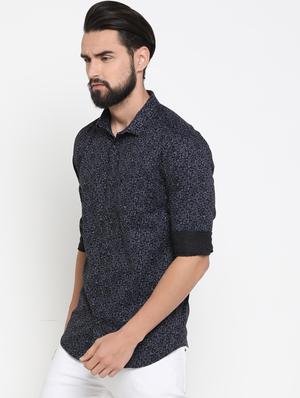 black printed casual shirt - 16980203 - Standard Image - 2