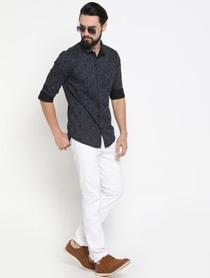 black printed casual shirt - 16980203 - Standard Image - 4
