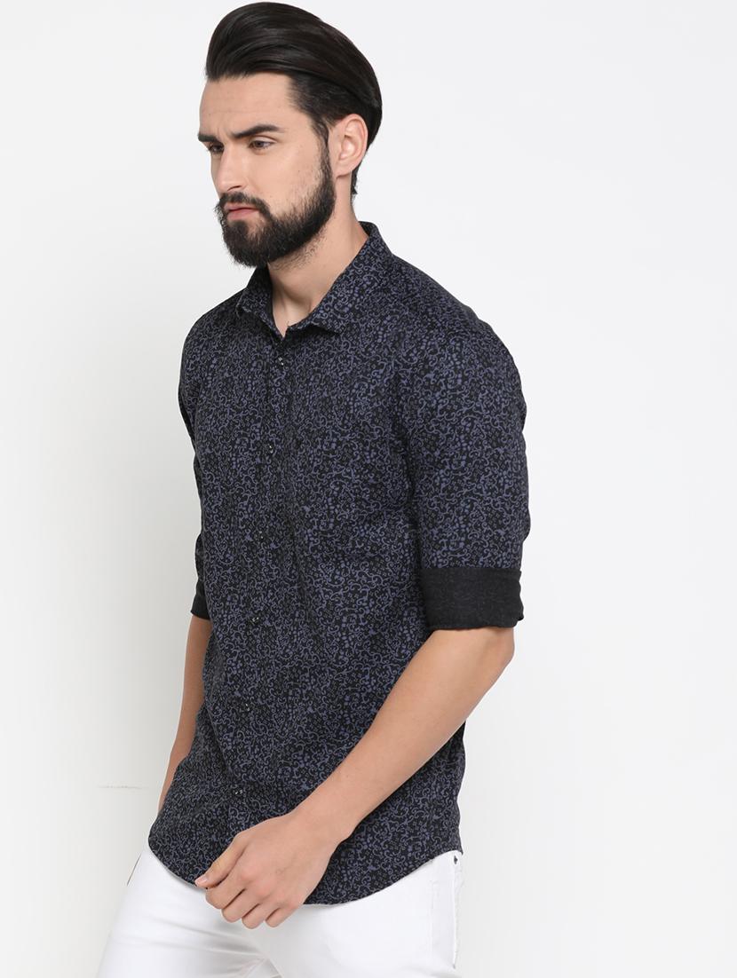 black printed casual shirt - 16980203 - Zoom Image - 2
