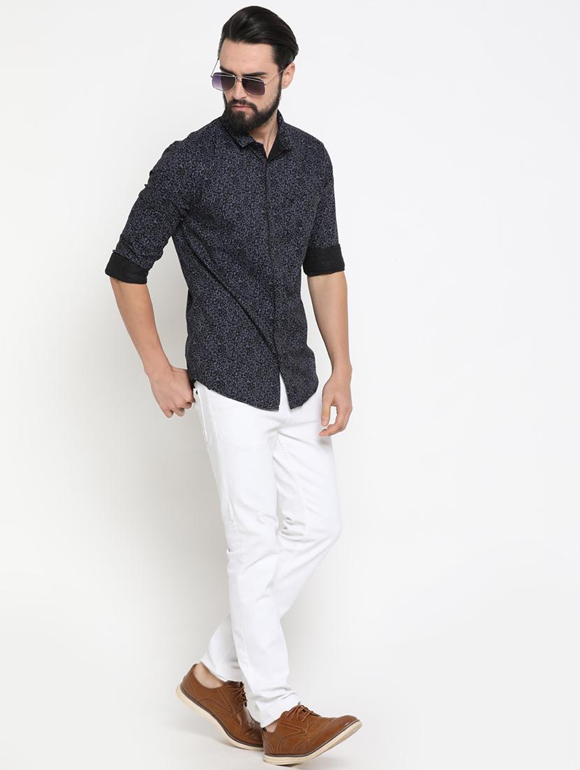 black printed casual shirt - 16980203 - Zoom Image - 4