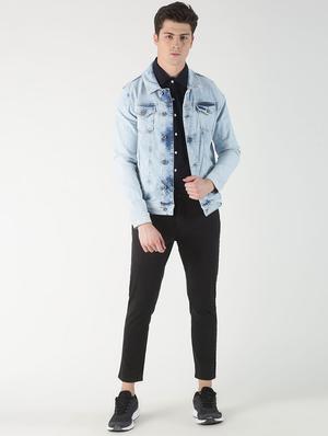 blue washed denim jacket - 16980771 - Standard Image - 4