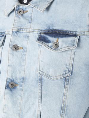 blue washed denim jacket - 16980771 - Standard Image - 5