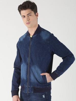 blue washed denim jacket - 16980772 - Standard Image - 2