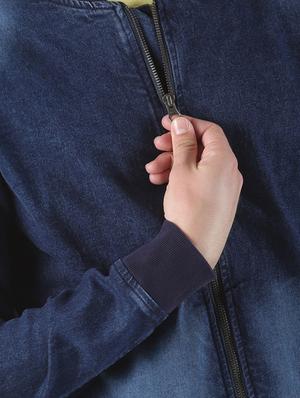 blue washed denim jacket - 16980772 - Standard Image - 5