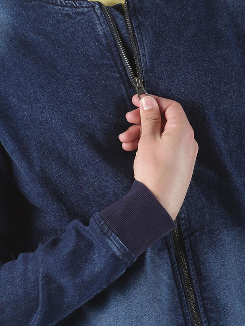 blue washed denim jacket - 16980772 - Zoom Image - 5