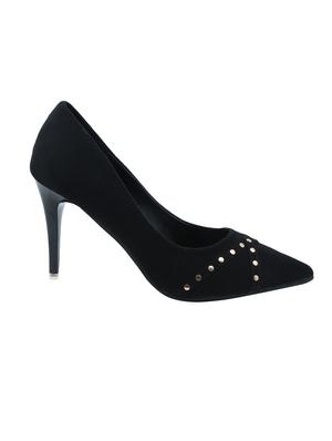 black suede slip on pumps - 16981011 - Standard Image - 2