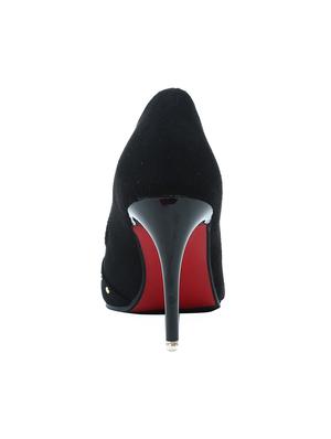 black suede slip on pumps - 16981011 - Standard Image - 3