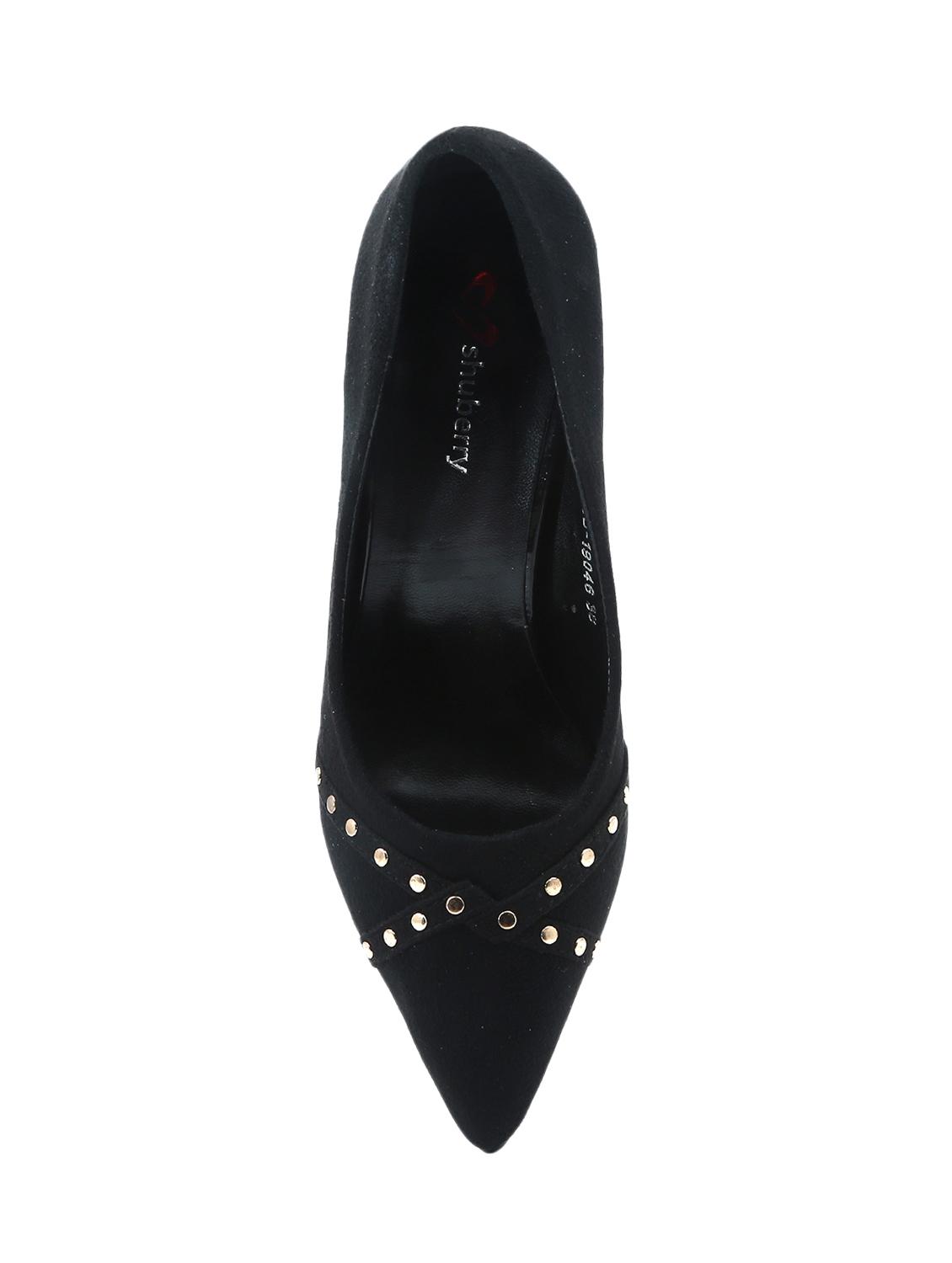 black suede slip on pumps - 16981011 - Zoom Image - 4