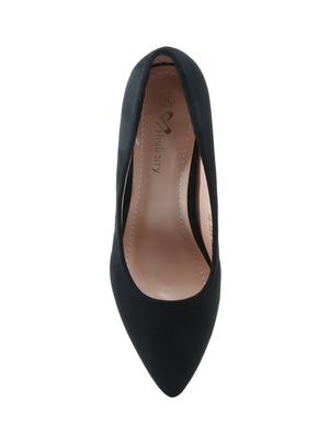 black suede slip on pumps - 16981014 - Standard Image - 4