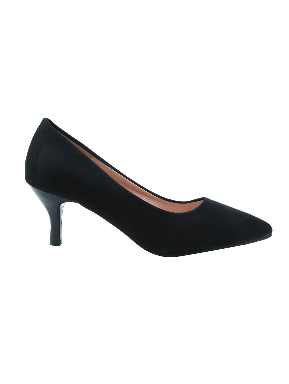 black suede slip on pumps - 16981014 - Zoom Image - 2