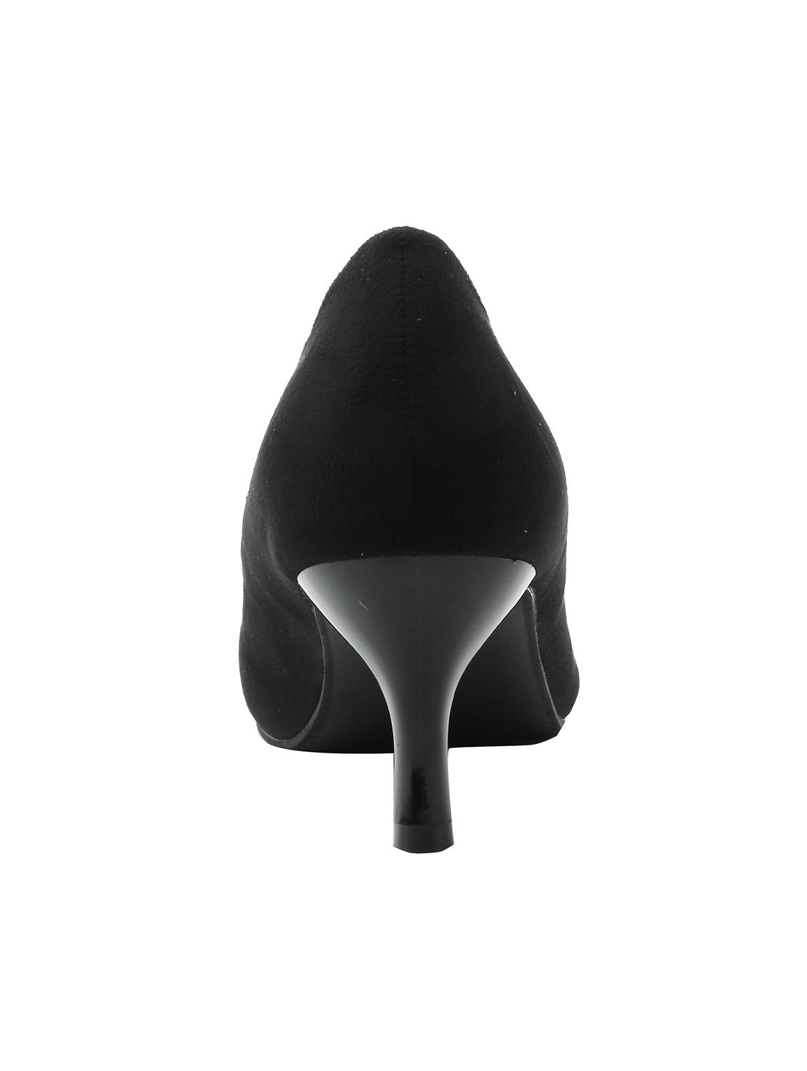 black suede slip on pumps - 16981014 - Zoom Image - 3