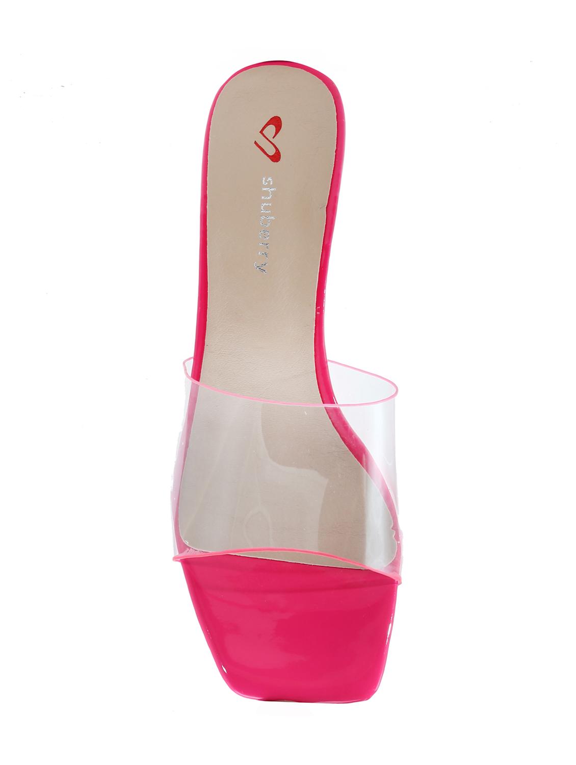 pink synthetic slip on sandals - 16981057 - Zoom Image - 4