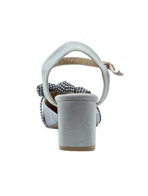grey fabric ankle strap sandals - 16981068 - Standard Image - 3
