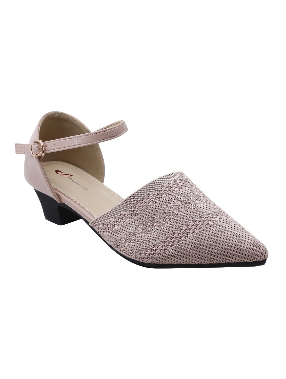pink fabric ankle strap sandals - 16981078 - Zoom Image - 1