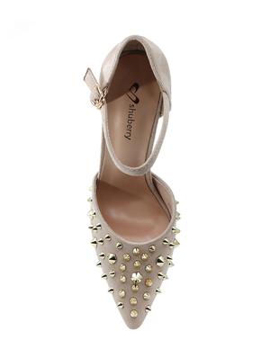 beige suede ankle strap sandals - 16981083 - Standard Image - 4