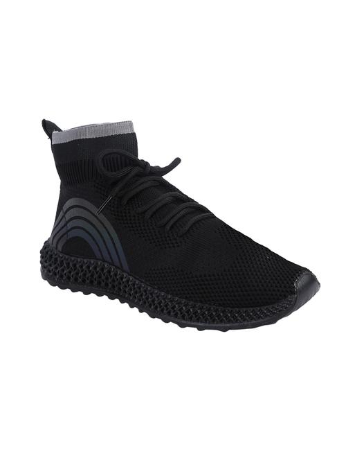 black fabric laceup sneakers - 16981093 - Standard Image - 1