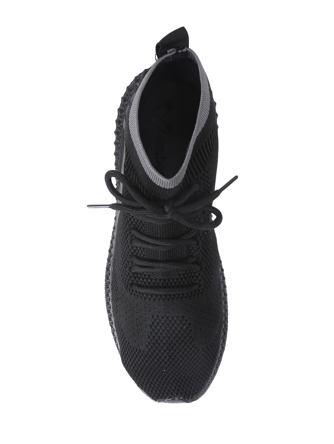 black fabric laceup sneakers - 16981093 - Zoom Image - 4