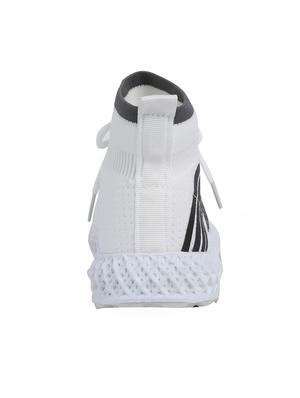 white fabric laceup sneakers - 16981094 - Standard Image - 3