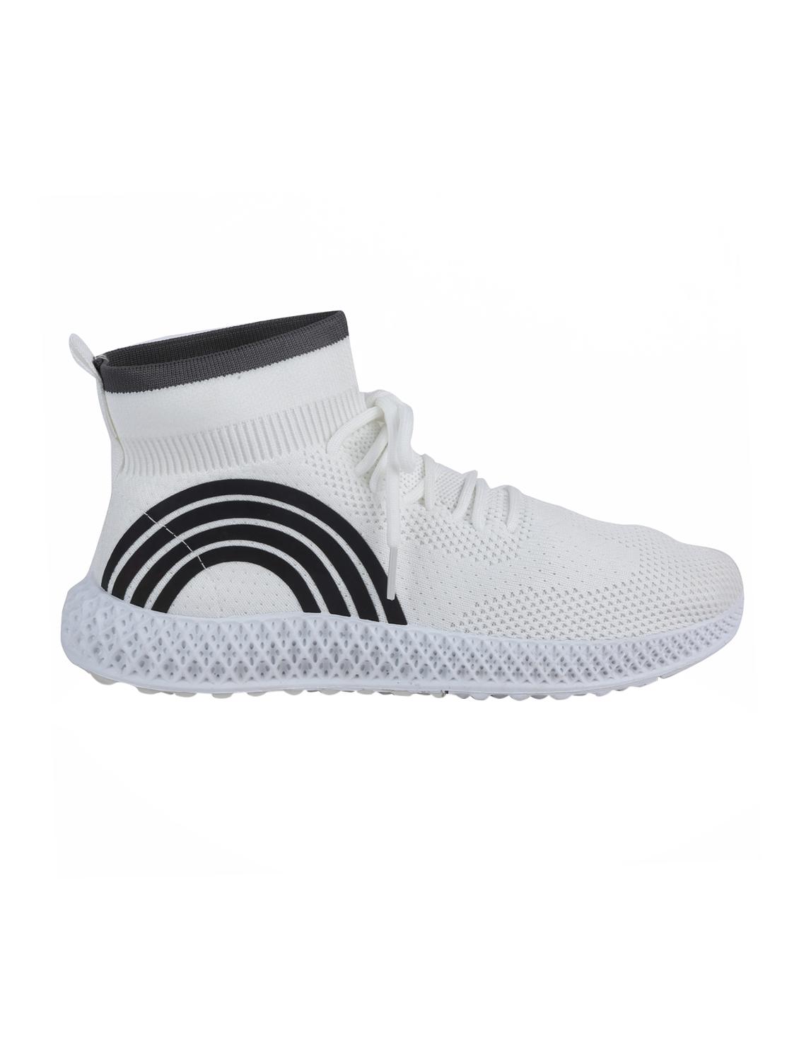 white fabric laceup sneakers - 16981094 - Zoom Image - 2