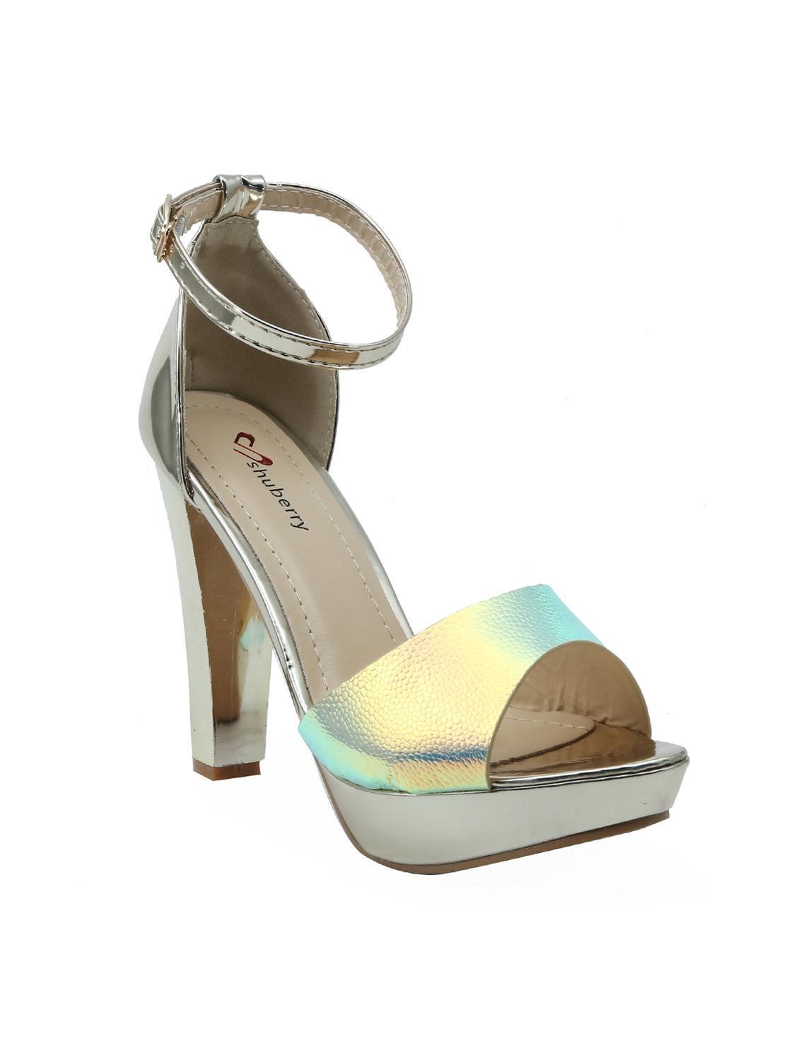 silver platforms sandal - 16981121 - Zoom Image - 1