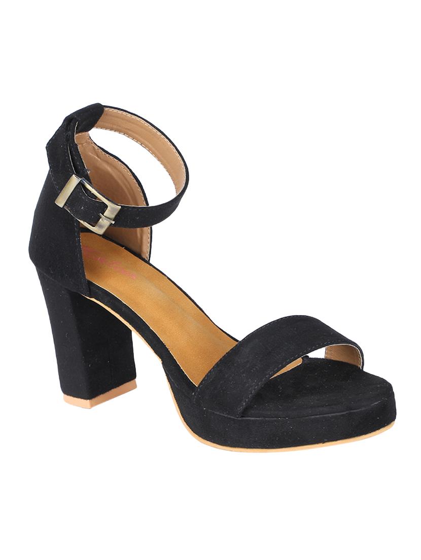 black ankle strap sandals - 16981332 - Zoom Image - 1