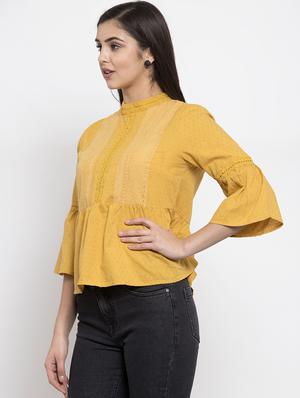 bell sleeves embroidered top - 16981700 - Standard Image - 2