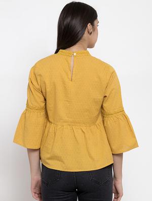 bell sleeves embroidered top - 16981700 - Standard Image - 3
