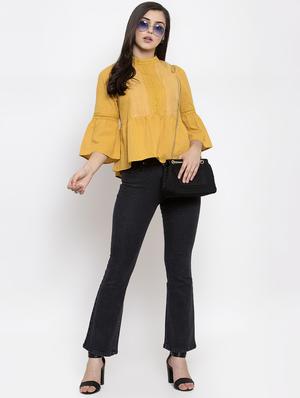 bell sleeves embroidered top - 16981700 - Standard Image - 4