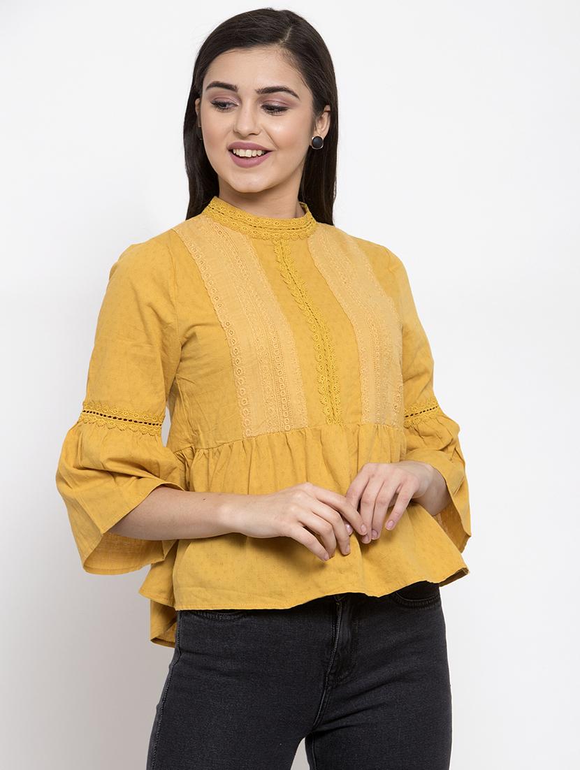 bell sleeves embroidered top - 16981700 - Zoom Image - 1